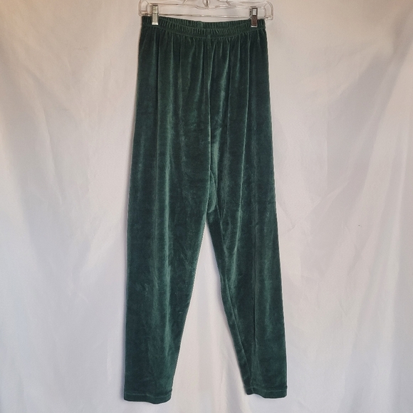 NFL Greenbay Packers VTG Green Velour Pullon On Pants Size Medium - Picture 2 of 7